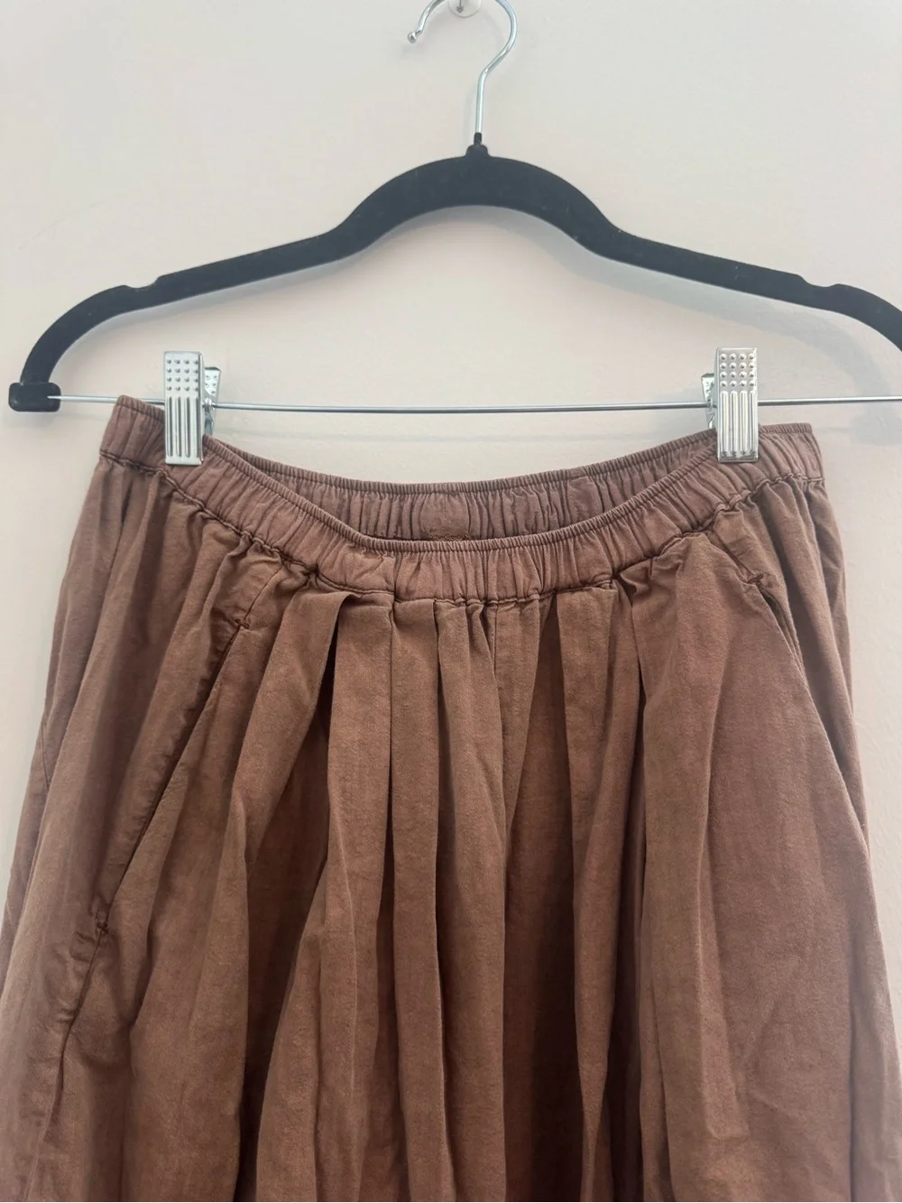 Free People Brown To the Sky Parachute Pants